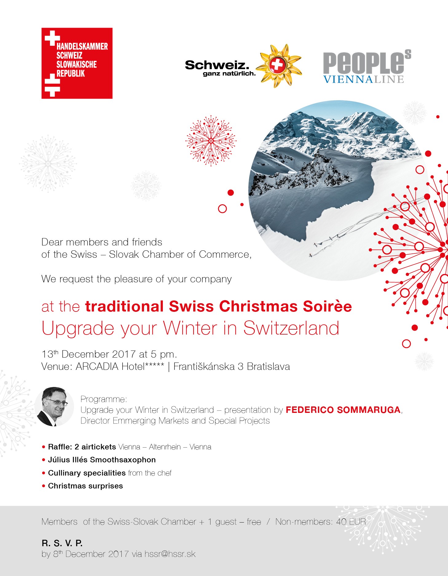 Invitation - Traditional Swiss Christmas Soireé