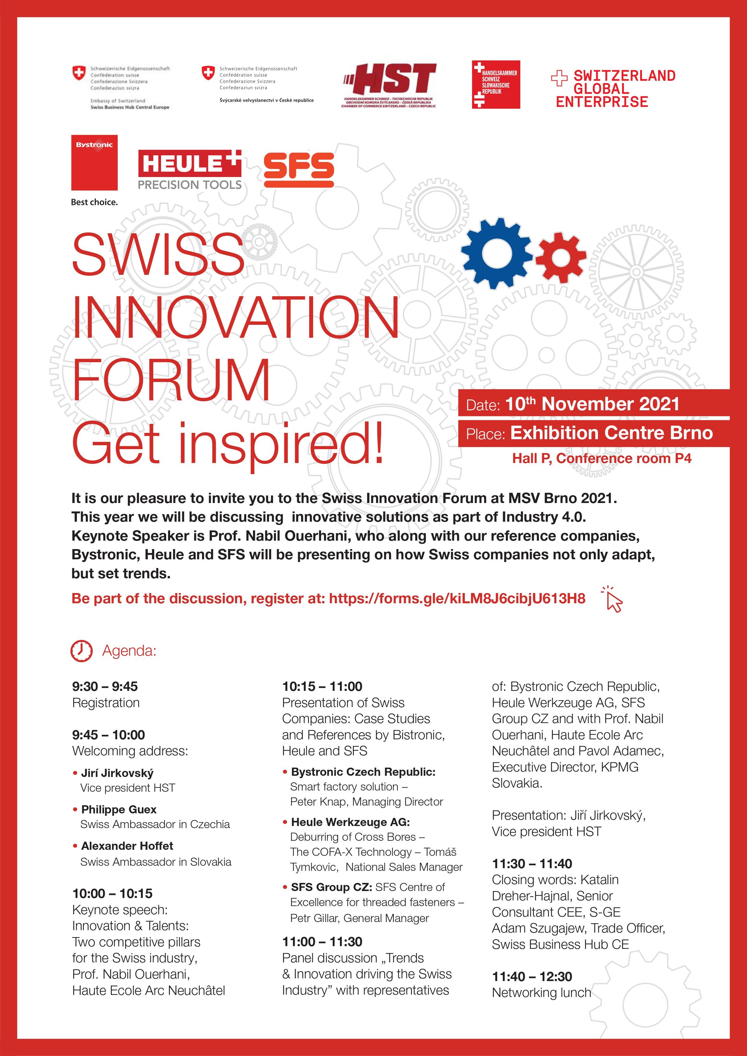 Invitation: Swiss Innovation Forum