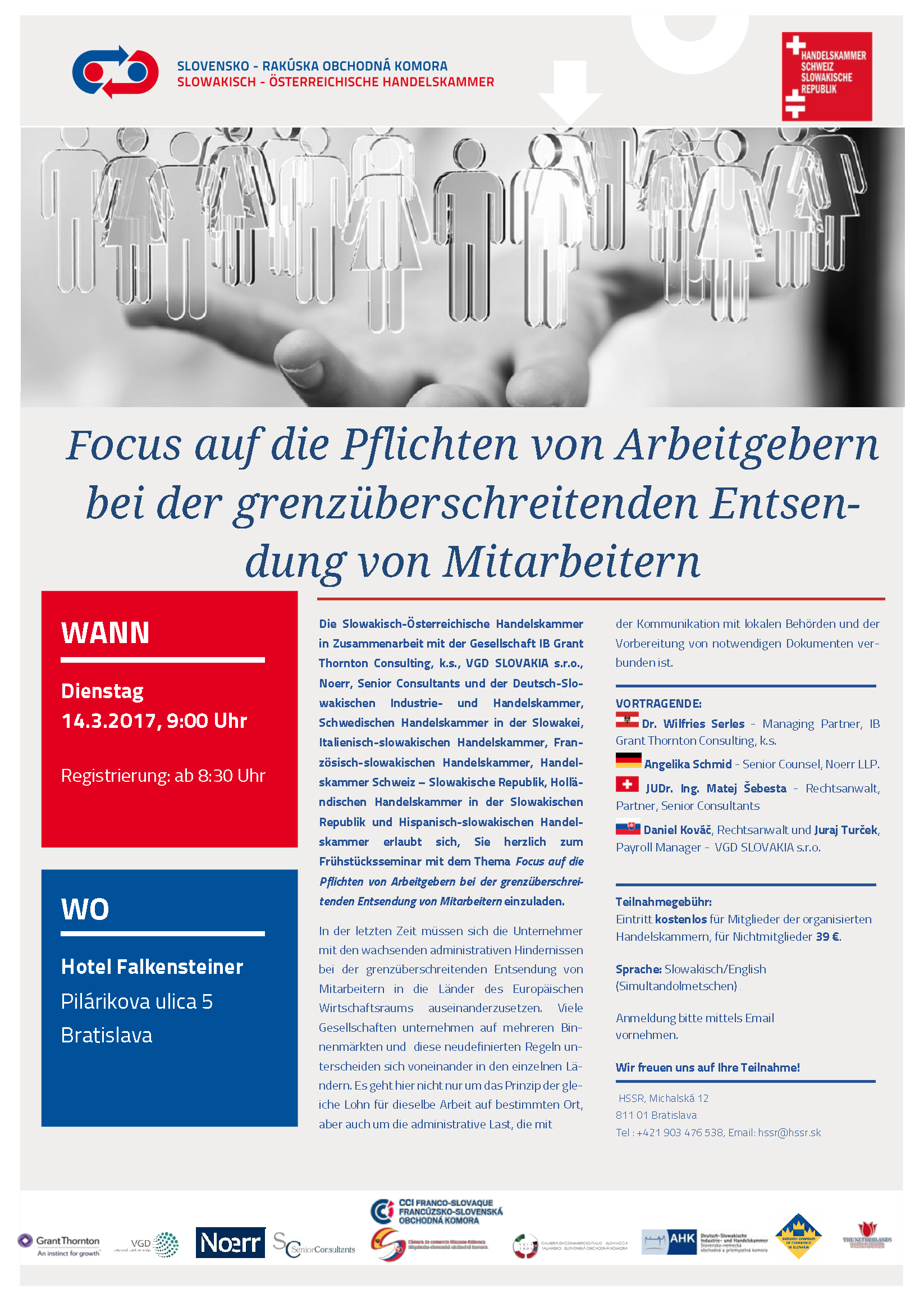 Einladung - Focus auf die Pflichten von Arbeitgebern bei der grenzüberschreitenden Entsendung von Mitarbeitern