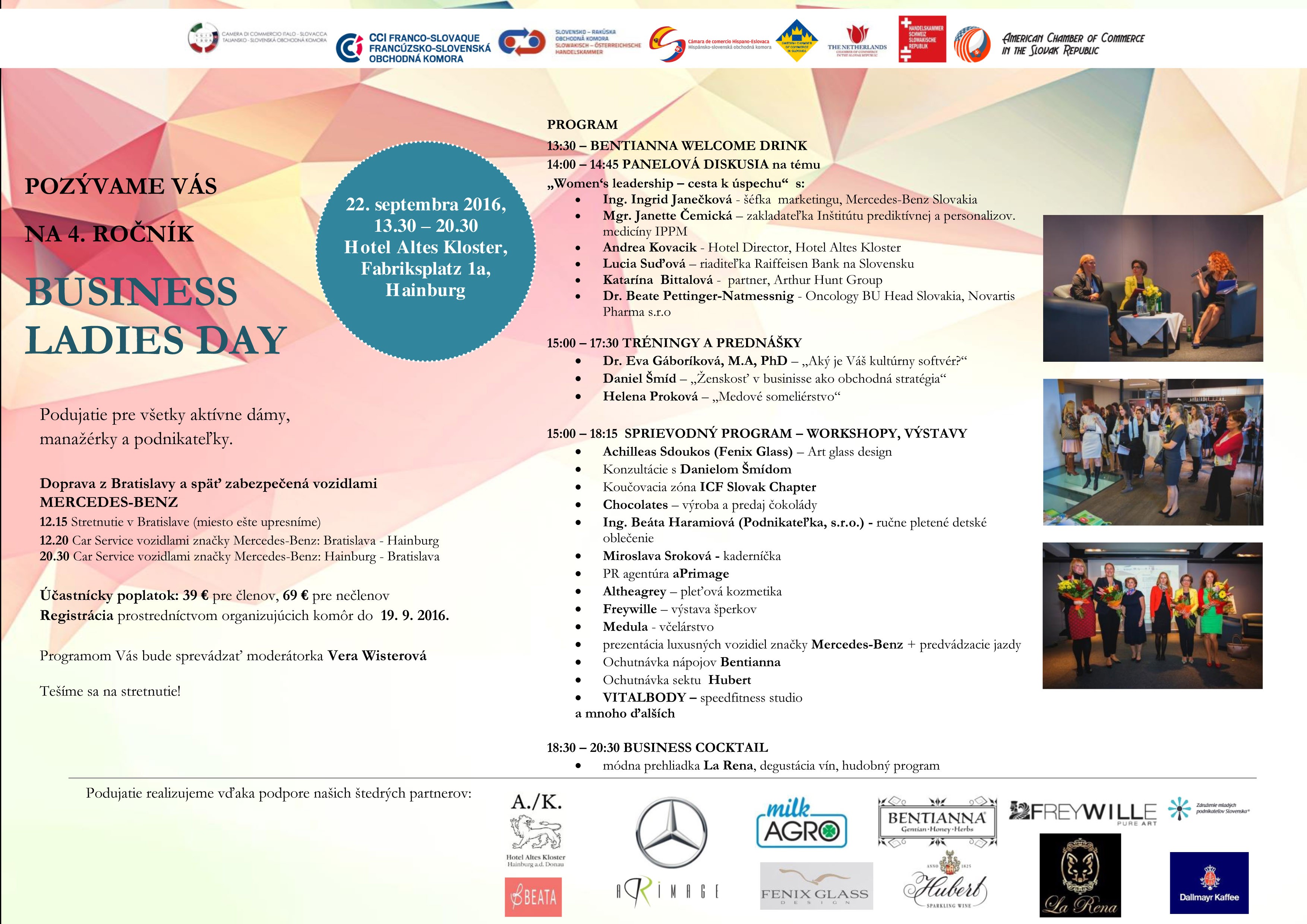 Pozývame vás na 4. ročník Business Ladies day
