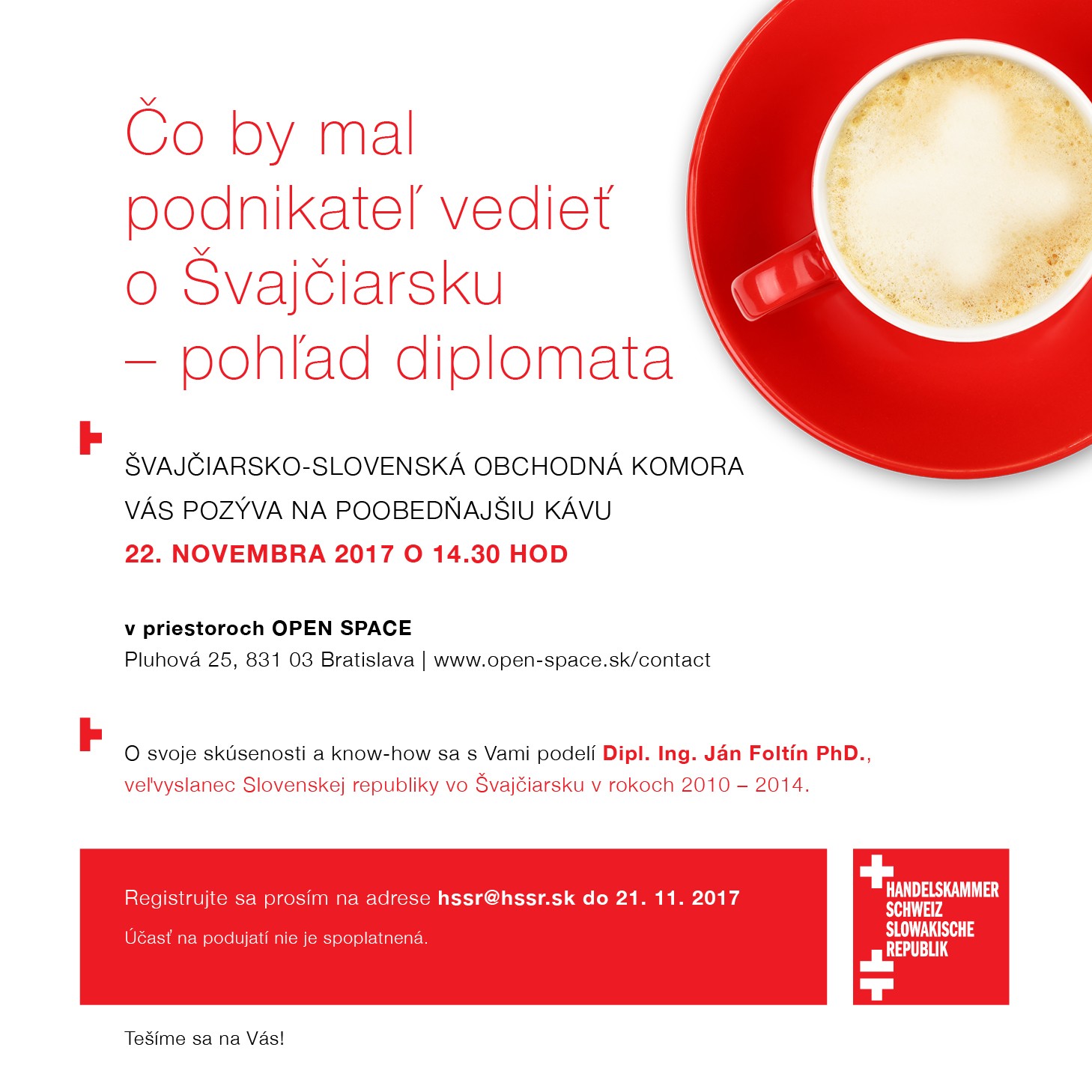 Pozvánka - Čo by mal podnikateľ vedieť o Švajčiarsku