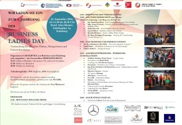 wir laden sie ein zum 4. jahrgang des business ladies day - HSSR