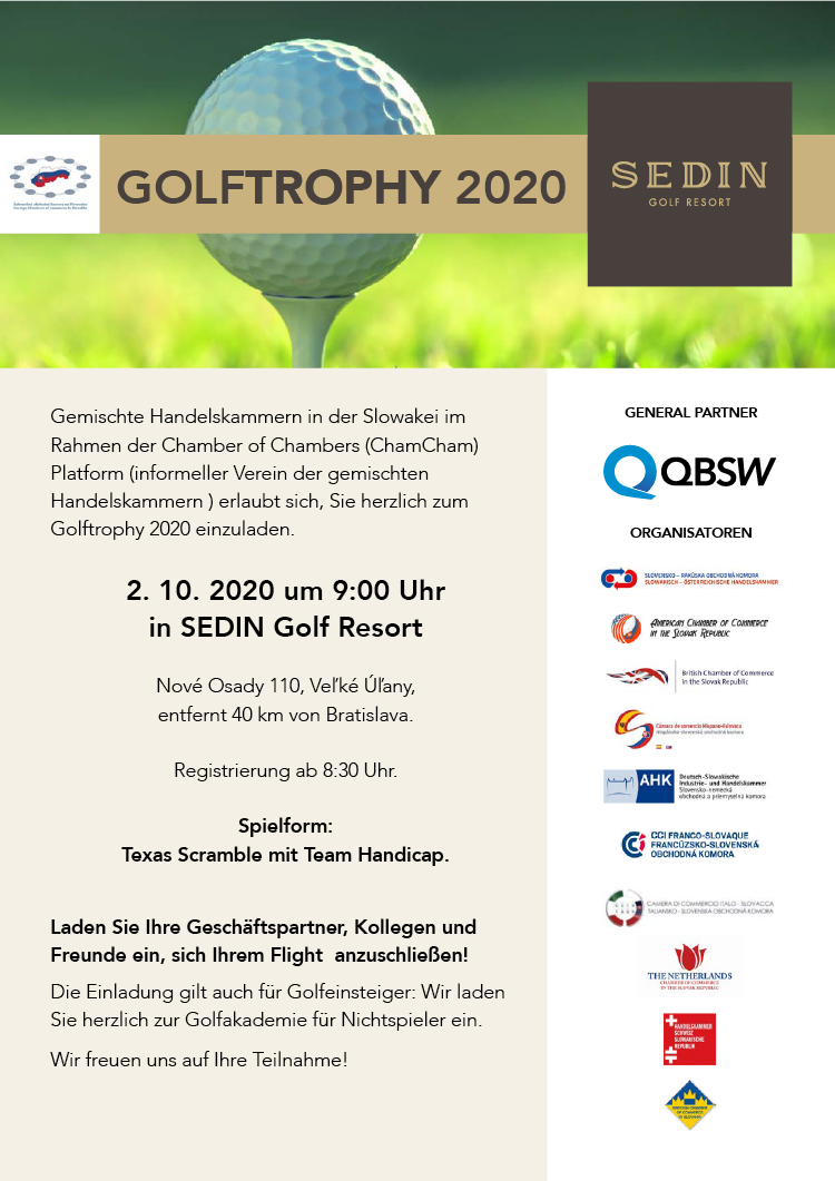 POZVÁNKA - GOLFTROPHY 2020